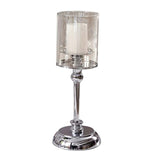 Maxbell Maxbell Candle Holder with Glass Screen Cover Candlelight Holder Sturdy 4.7x13.4inch