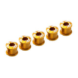 Maxbell Maxbell 5Pcs Alloy Bike Chainwheel Bolt Double Chain Wheel Crank Arm Screw Gold