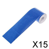 Maxbell 15x3M Warning Reflective Safety Tape Adhesive Sticker for Truck Car Blue
