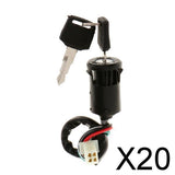 Maxbell 20xIgnition Starter Switch Lock Key Motorcycle Motorbike ATV Quad Dirt Bike