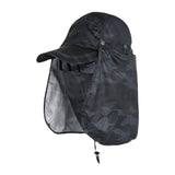 Maxbell Sun Cap for Men Women Detachable Neck Flap and Face Cover for Outdoor Sports Style A
