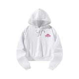 Maxbell Long Sleeve Cropped Sweatshirt Womens Casual Hoodies for Walking Office Work XXL