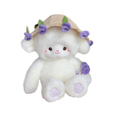 Maxbell Sheep Plush Toy Figure Supplies Ornament for Party Childrens Day Collectible Purple