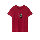 Maxbell Maxbell Women's T Shirt Summer Casual Clothes Basic Tee Shirt for Street XXL Red