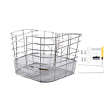 Maxbell Stainless Steel Bike Basket Front Mount Portable for Riding Camping Style C