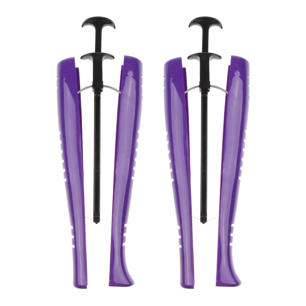 Maxbell Boots Stand Holder Automatic Tall Boot Shoe Stretcher Support Keeper Purple
