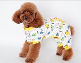 Maxbell Maxbell Pet Dog Puppy Cotton Clothes Soft Pajamas Cartoon Jumpsuit Apparel Yellow S