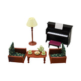 Maxbell 1:12 Scale Dollhouse Piano Sofa Table Lamp Handcraft for Children Boys Girls