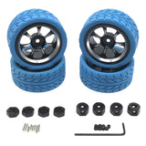 Maxbell Plastic RC Wheel Rims and Tires Kit RC Car Tires Update Accessories