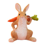 Garden Bunny Figurine Collection Decorative Ornament for Garden Desk Balcony
