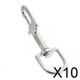 10xStainless Steel Swivel Bolt Snap Hook Clip Scuba Diving 100mm Single Ended