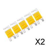 Maxbell 2x5 Pieces Mini ANL Bolt Fork Fuse Kit Car Audio Circuit Breaker 40A