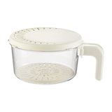 Maxbell Drain Basket Practical Fridge Storage Container for Strawberry Cherry Fruits White