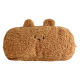 Pen Case Multipurpose Gifts School Office Supplies Portable Adorable Kids Brown