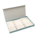 Maxbell Glasses Display Case Portable Sturdy Jewelry Organizer for Table Home Drawer Blue