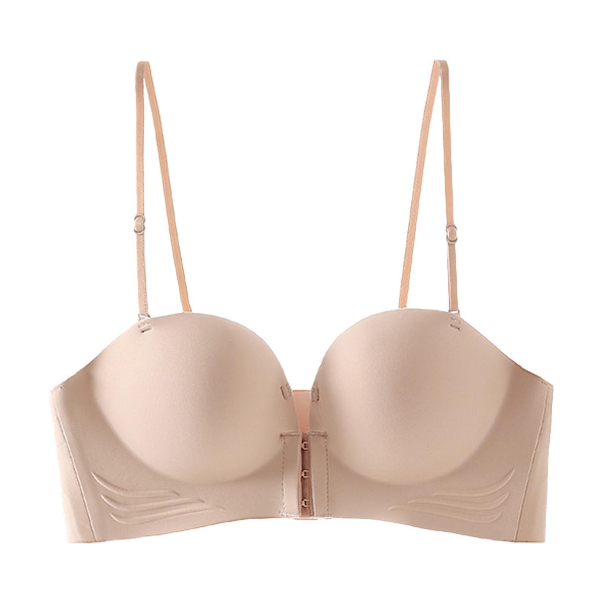 Maxbell Front Closure Bra Women Nonslip Wireless Bra for Daily Work Commuting Travel S