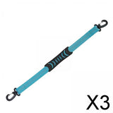 Maxbell 3xPortable Skating Shoes Carrier Strap with End Hooks Belt Ski Boot Strap Blue