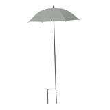 Maxbell Plant Umbrella Sunblock Reusable with Ground Stake Sturdy for Outdoor Plants Argent