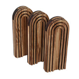 Maxbell Wood Wall Planter Bathroom Wood Vase Wall Decor for Dried Flowers Fake Plant 3 Pack
