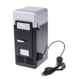 Maxbell Portable 5V USB LED Fridge Heat and Cool Dual Use Refrigerator Black + Red