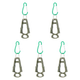 Maxbell 5x Outdoor Glove Clip Keeper Outdoor Anti Drop Clip for Outdoor Construction Green