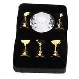 Maxbell Maxbell 5pcs Nail Tip Holder Stand & Display Base for Practice Clear Crystal Base