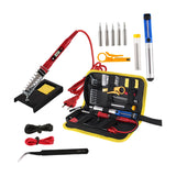 Maxbell Soldering Iron Set US Adapter Multipurpose 80W for Carving Welding Repairing Red