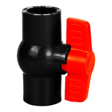 Maxbell PVC Ball Valve Slip Fitting Aquarium Socket Valve Sewage Pipe Control Valve Inner Dia 4cm
