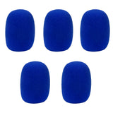 Maxbell 5 Pcs Studio Microphone Foam Mic Shield Cover for KTV/Home Blue
