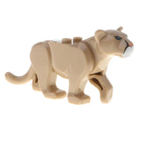 Maxbell Maxbell Children Plastic Assembly Animal Building Blocks Educational Toy- Brown Lion