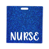 Maxbell Nurse Badge Card Holder Lightweight Durable Decorative Nurse Work Gift Navy Blue