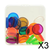 Maxbell 3x30pcs Notebook Plastic Disc Binding Mushroom Hole DIY Buckle Binding 24mm
