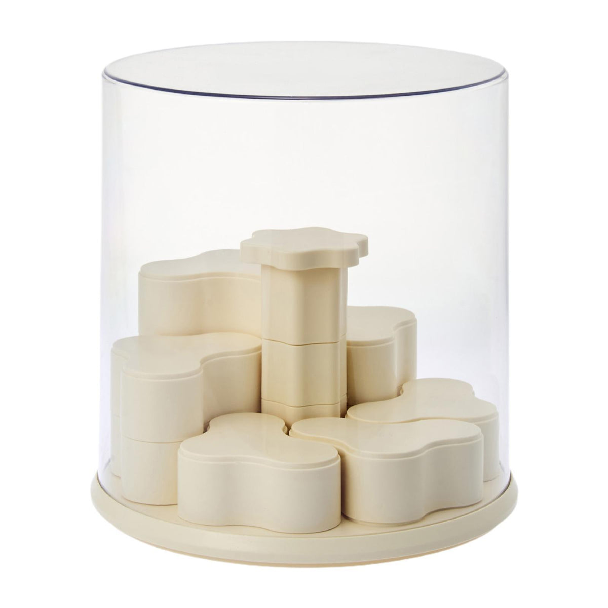 Maxbell Clear Display Case Doll Display Stand for Collectibles Figurines Plush Dolls