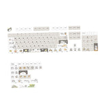 Maxbell 131 Keys PBT Keycaps Clear Keyboard Caps Ideal Gift Russian and English
