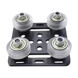 Maxbell Slots Gantry Plate 3D Printer CNC Machine 2020 Gantry Rod Plate with Wheel white wheels