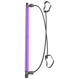 Maxbell Portable Pilates Bar Gym Stick Exercise Resistance Band Fitness Purple - Aladdin Shoppers
