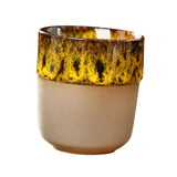 Maxbell Porcelain Tea Cup 150 ml Unique Espresso Mug for Milk Cappuccino Home Office Yellow