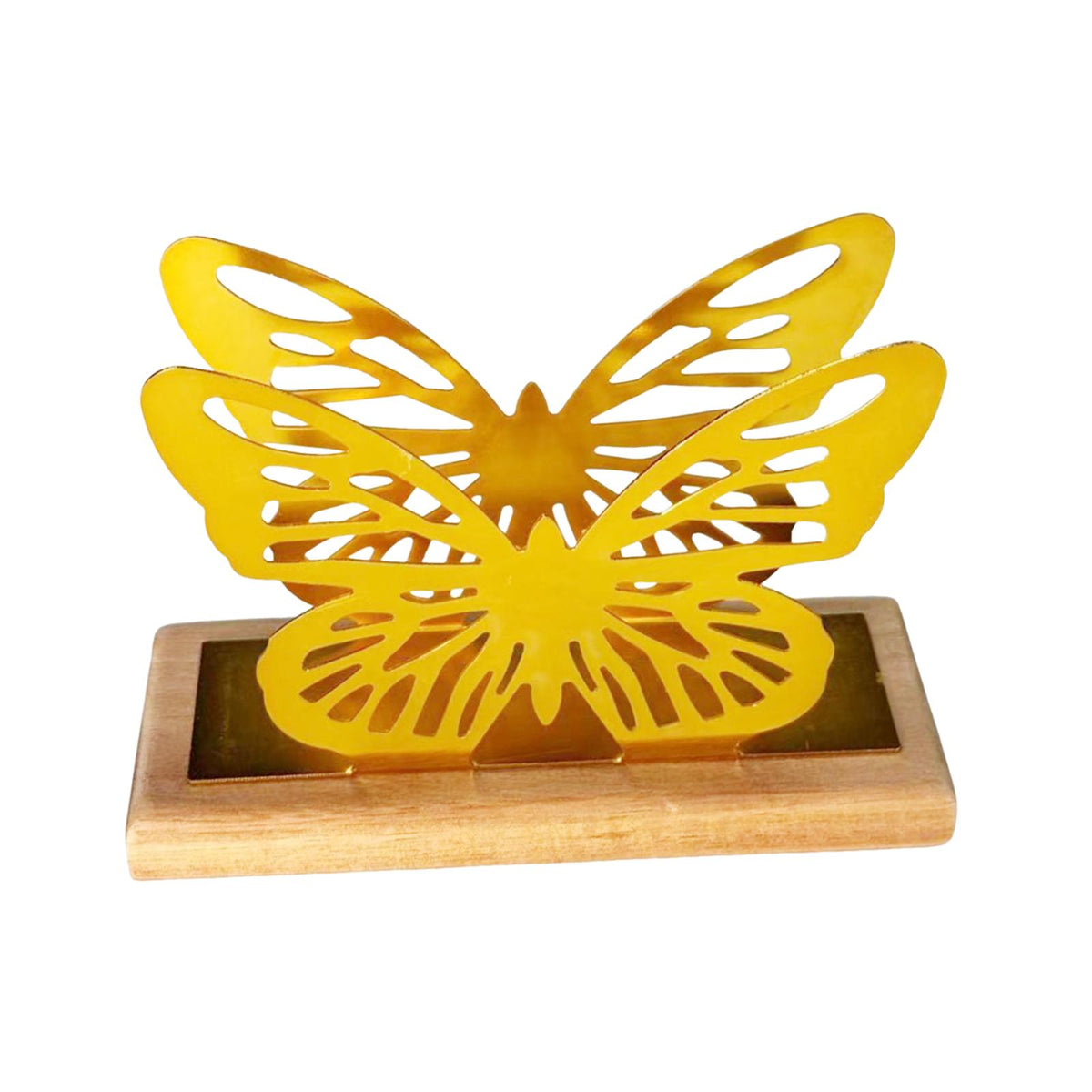 Maxbell Butterfly Napkin Holder for Table Tissue Dispenser for Home Hotel Kitchen Gold