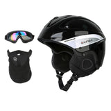 Maxbell Snow Ski Skiing Safety Helmet Men Women Outdoor Cycling Skateboard Black L - Aladdin Shoppers