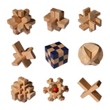 Maxbell Wooden Brain Teaser for Kids & Adults Gifts Development Coffee Table Puzzles Style A