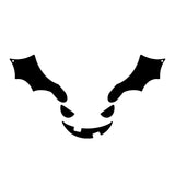 Maxbell Halloween Pumpkin Face Decal Sticker DIY Craft Props Template for Glass Kids