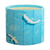 Maxbell Foldable Bathtub PVC Space Saving Storage for Camping Home Portable Bath Tub blue