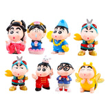 Maxbell 8Pcs Resin Mini Doll Statues Home Fireplace Gift Bedroom Miniature Figurines