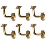 Maxbell 6Pcs Hand Rail Brackets for Stairs Hand Railing Building Banister Support