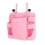 Maxbell Hanging Diaper Organizer Storage Bag Diaper Stacker for Bedroom Newborn Baby Pink
