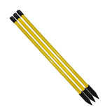 3 Pieces Golf Alignment Rods Training Aid for Putting Swing Practice Outdoor yellow