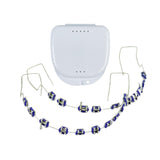 Maxbell Temporary Tooth Decorations with Hook with Box Metal Bracket Gift for Family violet