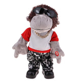 Maxbell Kids Baby Monkey Model Toy Singing Dancing Animal Figure for Christmas Gift - Aladdin Shoppers