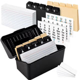 Maxbell Index Cards 25 Black A-z Letter Dividers Flash Cards for Paint Greeting Note