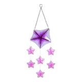 Maxbell Glass Sea Wind Chime Windbell Outdoor Housewarming Hanging Windchime Pendant Star 16x56.5cm